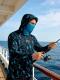 Fishing Hoodie Sailing Shirt Surfing Face Cover Neck Summer Men Long Sleeve Hunting Jersey Camisa De Pesca Performance Fish Gear Beach Tops Wear Climbing Uniform Angling
