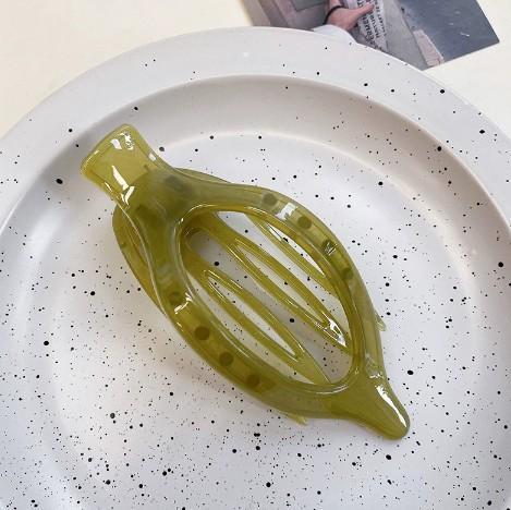 Hair curling duck bill clip-jelly green-1 piece - Option1