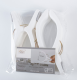 Fish-shaped opening clip-white-pp-16*4.5*8cm-4 pcs-1 pack - Option1