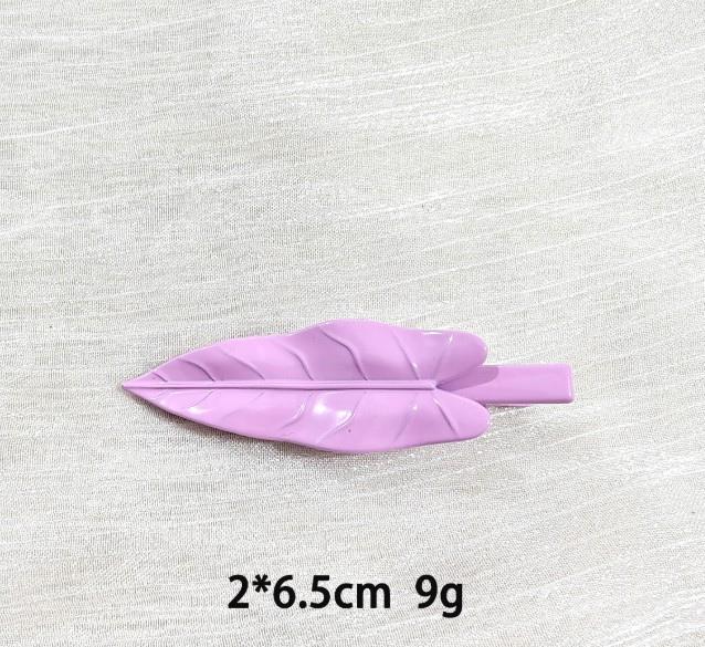 Duck bill clip-leaf-pink-zinc alloy-1 piece - Option1
