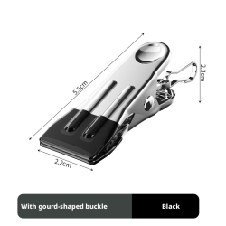 dip-plastic-windproof-clip-deduction-with-gourd-black-201-stainless-steel-10-pieces-1-pack-cjtb28311830001