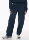 Elastic-waist High Waist Wide-leg Ankle-length Pants