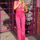 New Slim-fit Sexy Heart-shaped Backless Jumpsuit