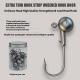 Jig Hook 50 Pieces Filling Fishing Gear Enhanced Version Primary Color 4 Times