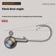 Jig Hook 50 Pieces Filling Fishing Gear Enhanced Version Primary Color 4 Times