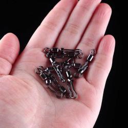 Quick Line Change Barrel Swivel Bearing Quick Release 8-word Ring