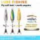Fly Lure Hook Rotating Propeller Micro Suit