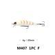 6cm57g Floating Mino Lure Fresh Water Topmouth Culter Weever Mandarin Fish Lure Simulation Bait M407