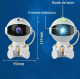 Childrens Astronaut LED Projector Lamp With Telescope, White