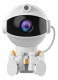 Childrens Astronaut LED Projector Lamp With Telescope, White