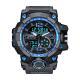 Mens Waterproof Sports Electronic Watch Dual Display Large