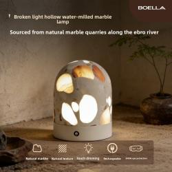 Shattered Light Hollowed-Out Terrazzo Marble Lamp
