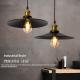 American Retro Petite Black Dress Iron Chandelier