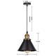 American Retro Petite Black Dress Iron Chandelier