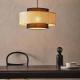 Zen-inspired Tea Room With A Chinese-style Rattan Chandelier