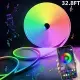 16.4/32.8Ft Neon Rope Lights,Flexible Led Rope Lights Control With App/Remote,Multiple Modes Rope Lights,Music Sync Light Strip For Bedroom