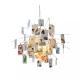 Art DIY Photo Album Card Living Room Pendant Light