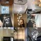 Crystal Glass Chandelier For Modern Duplex Staircases