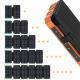With Four-wire Large Solar Charging Unit Folding Wireless Charger Power Bank