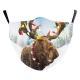 Christmas Digital Printing Double-layer Dust Mask