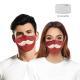 Christmas Beard Digital Printing Double Layer Dustproof Mask