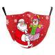 Christmas Beard Digital Printing Double Layer Dustproof Mask