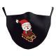 Christmas Snowman Digital Printing Double Layer Dustproof Mask
