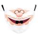 Christmas Snowman Digital Printing Double Layer Dustproof Mask
