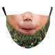 Christmas Beard Digital Printing Face Creative Double-layer Dust Mask