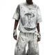 Asymmetric Distressed Loose Short-Sleeve T-Shirt