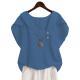 Plus-size Womens Short-sleeve Top