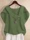 Plus-size Womens Short-sleeve Top