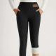 Womens High Waist Warm Fleece Lined Leggings