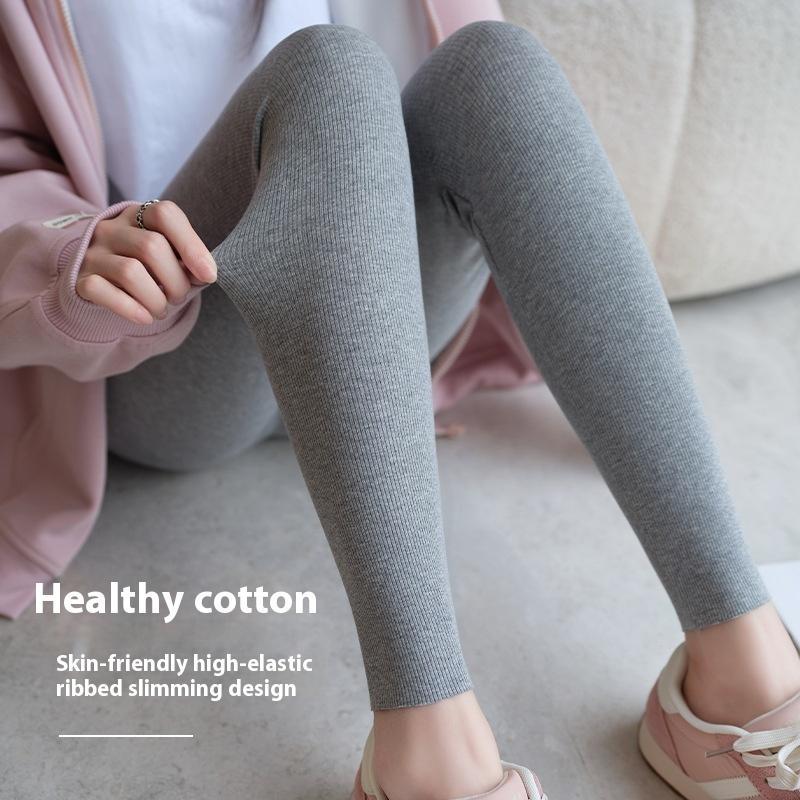 High Waist Leggings Womens Cotton High Elasticity