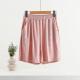 Pocket Shorts For Women, Summer Outerwear, High-waisted, Vertical Stripe Jacquard