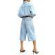 Slimming Bermuda Straight-leg Mid-length Pants