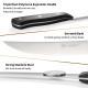 8-Piece 4.5-Inch Steak Knife Set, Carbon Steel Double Bevel, With Eco-Friendly POM Handles And Gift Box