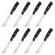 8-Piece 4.5-Inch Steak Knife Set, Carbon Steel Double Bevel, With Eco-Friendly POM Handles And Gift Box