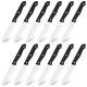 12-piece Kitchen Knife And Accessory Set With High-carbon Stainless Steel Blades, Including Meat And Steak Knives, With ABS Handles