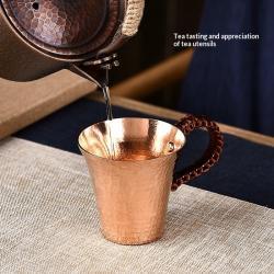 Household Hammered-Texture Thickened Creative Master Cup Single Cup Copper Tea Set