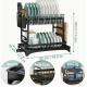Kitchen Dish Drying Rack Large Capacity With Drain Board