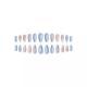 Fashion Ocean Series Almond Nail 3D Pearl Gold XINGX Wear Nail