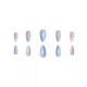 Fashion Ocean Series Almond Nail 3D Pearl Gold XINGX Wear Nail
