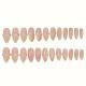 Almond Nail Pure Flower Wear Nail Removable Fake Nails