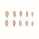 Almond Nail Pure Flower Wear Nail Removable Fake Nails
