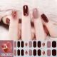 Finger Baking-free Gel Nail Stickers Simple Grid Line Nail Sticker One Piece Dropshipping