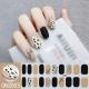 Finger Baking-free Gel Nail Stickers Simple Grid Line Nail Sticker One Piece Dropshipping
