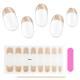 French Glitter Uv Gel Nail Stickers Waterproof And Durable