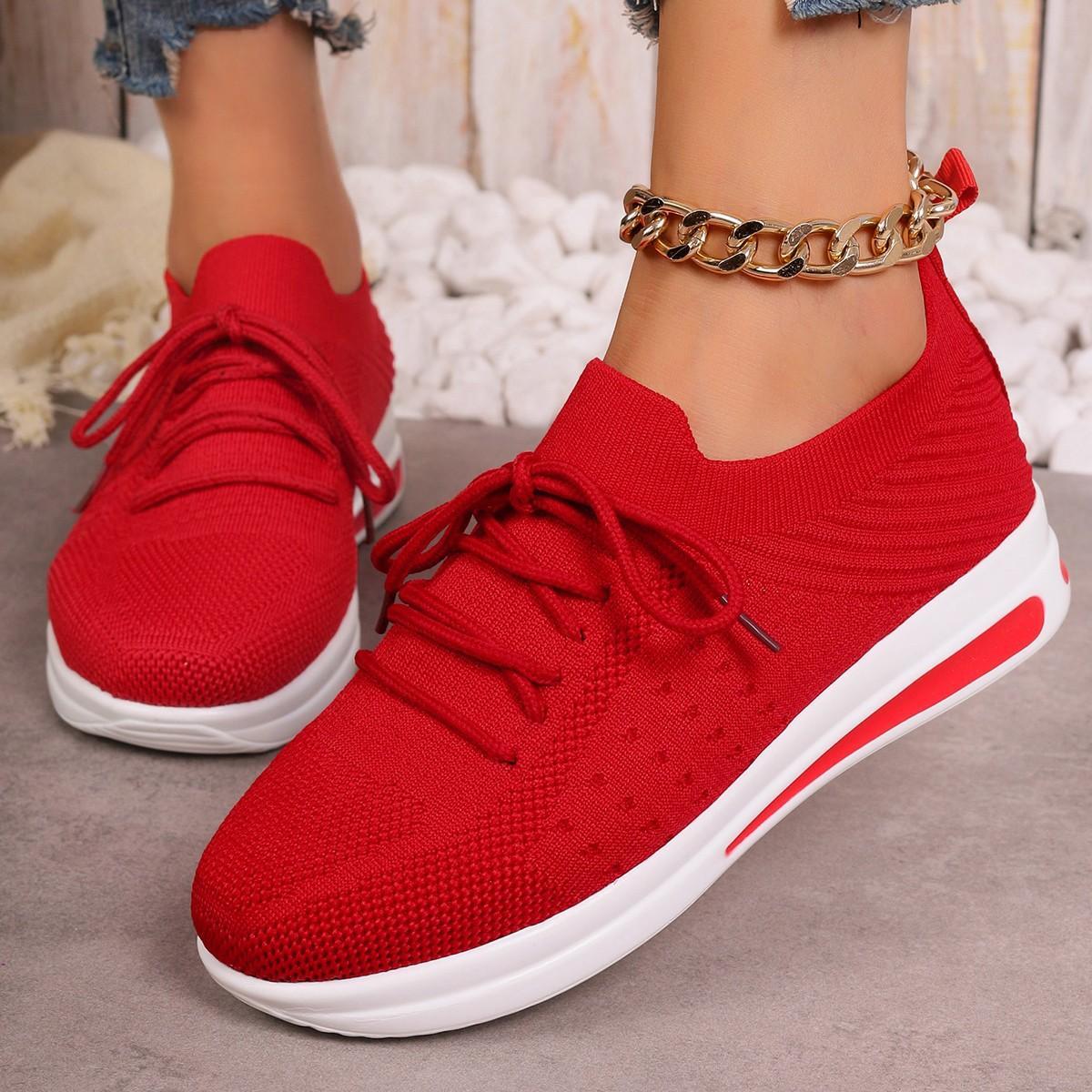 Womens Fashion Casual Fly-knit Sneakers