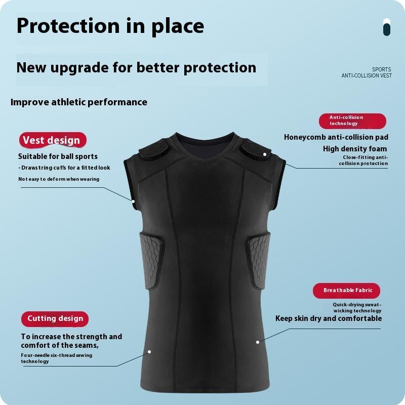 Tight Quick-dry Basketball Sports Vest Anti-collision Training Wear